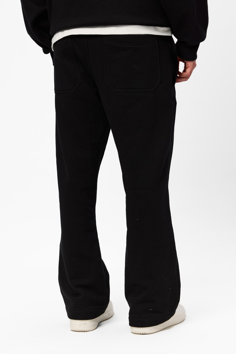 247 V2 flared Black Cotton Pants