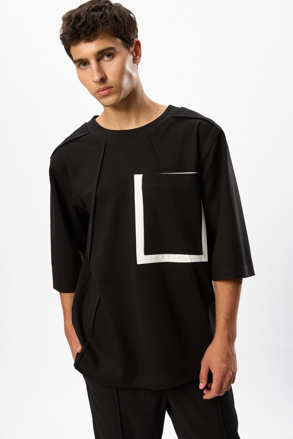 Tricou Negru Omar Pocket 