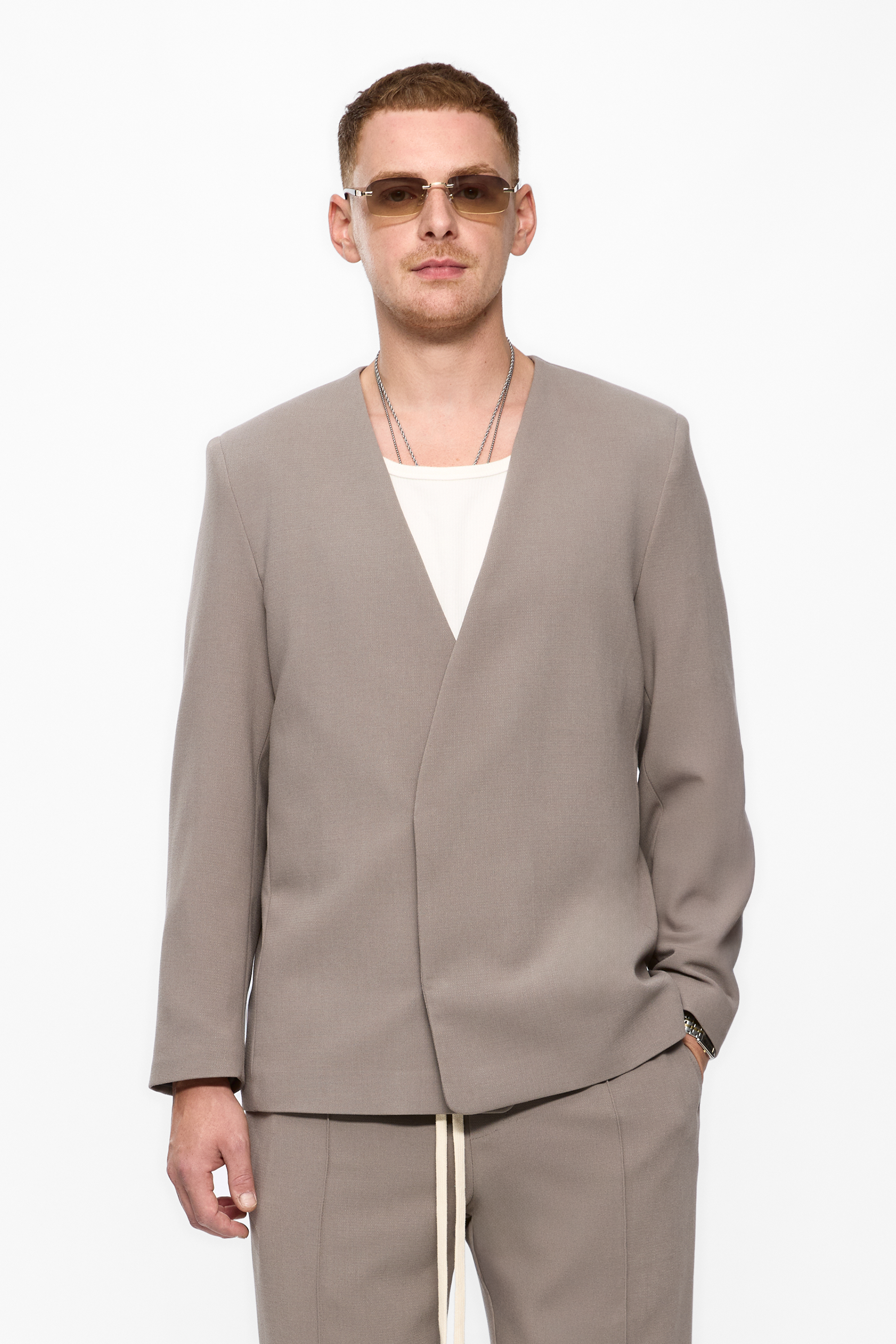 Cardigan negru din stofa de barbati 247 v2 