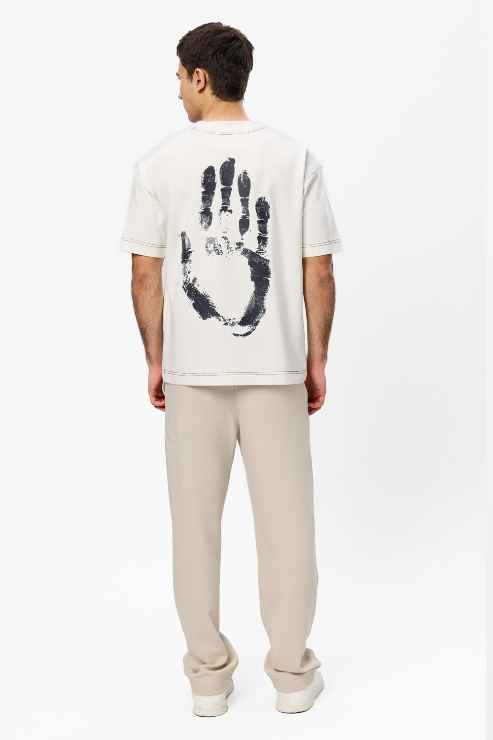 Tricou Off-White cu imprimeu A Touch Forever