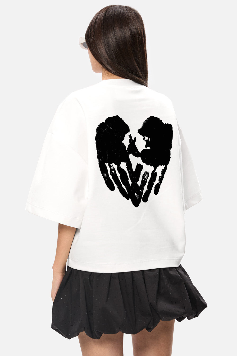 Tricou negru cu imprimeu Valentines 2.0