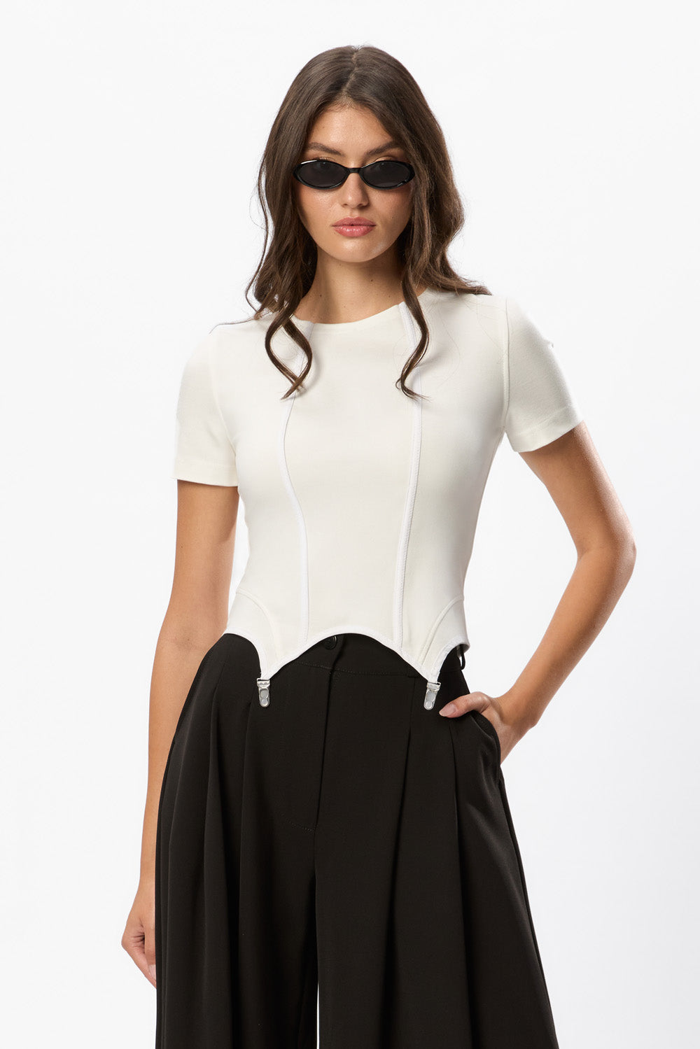 Tricou cu portjartiere Off-White Goddess