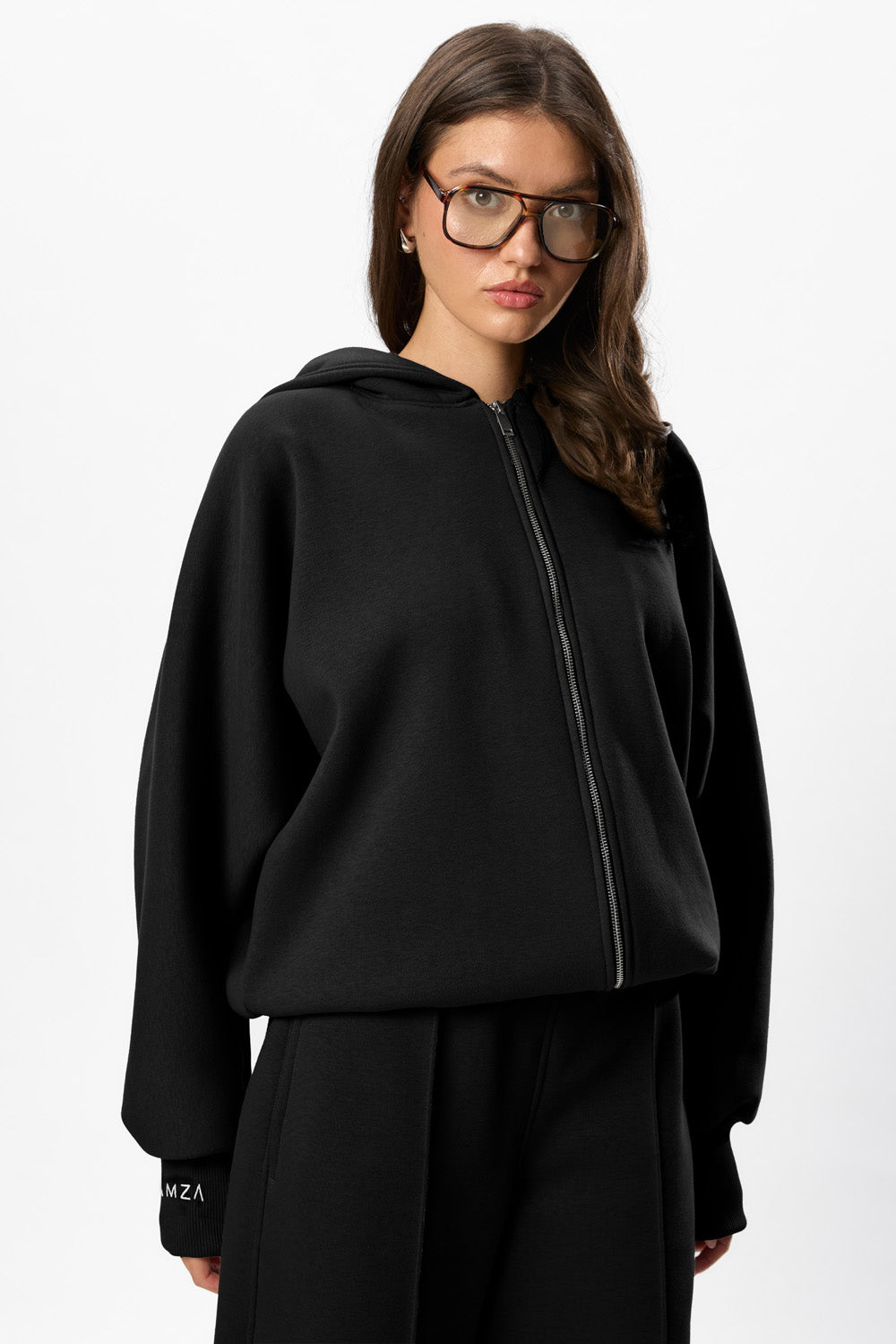 Hardy V2 Black Fleece Zip  Hoodie