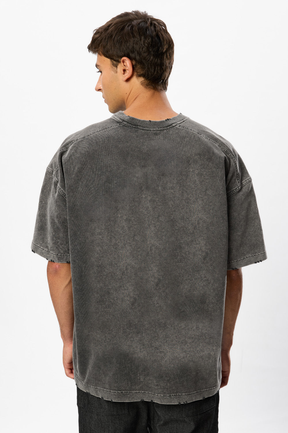 Tricou Gri Vintage Distressed