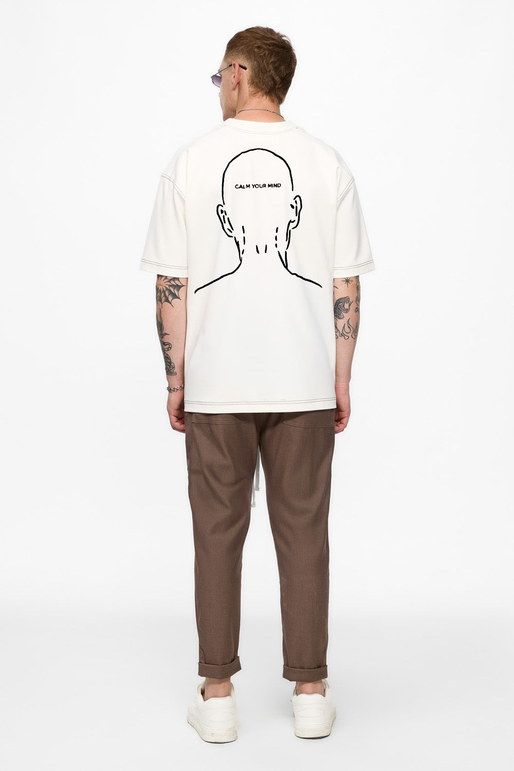 Tricou Off-White cu imprimeu Calm 2.0
