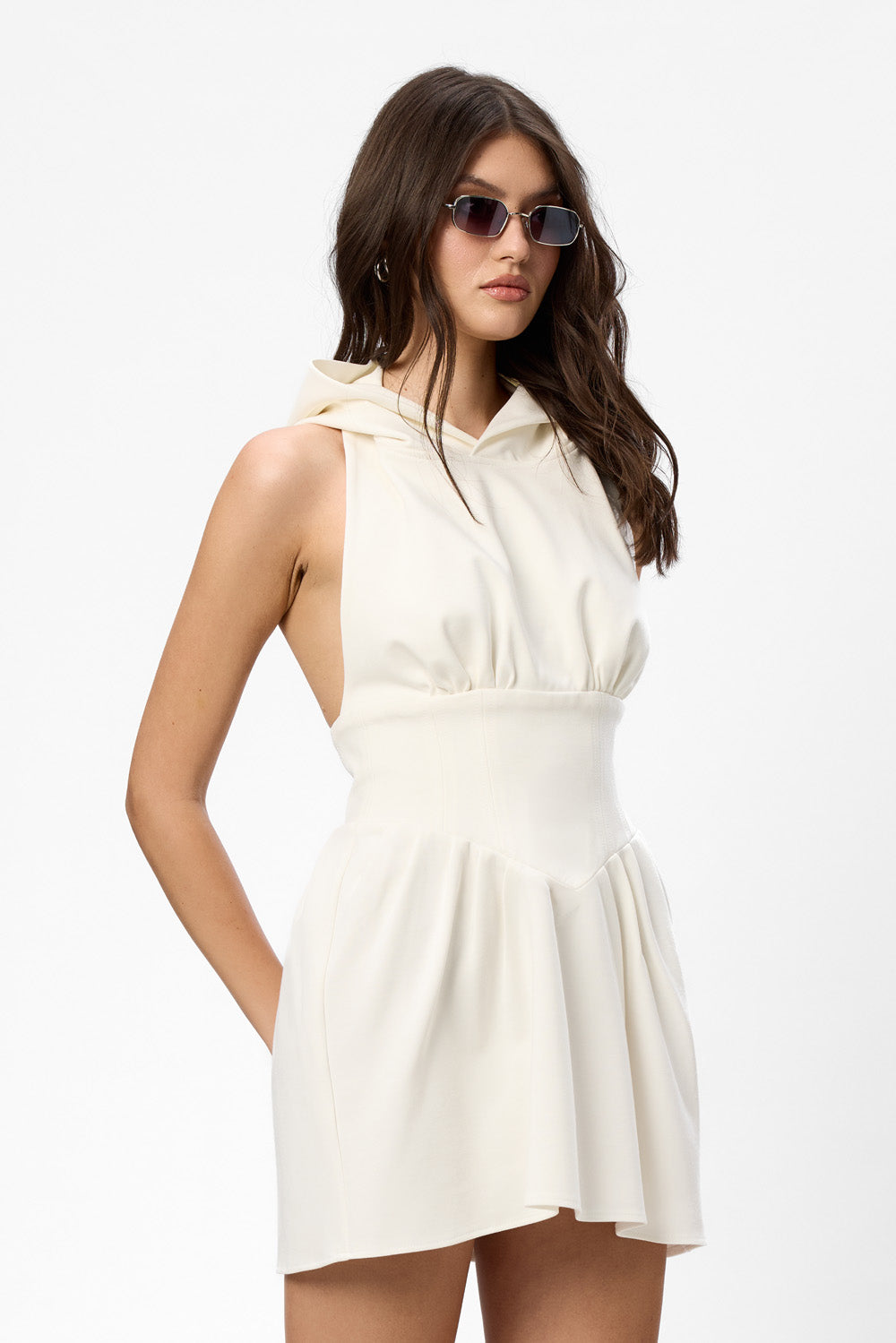 Hanorac-Rochie off-white Franci Riana