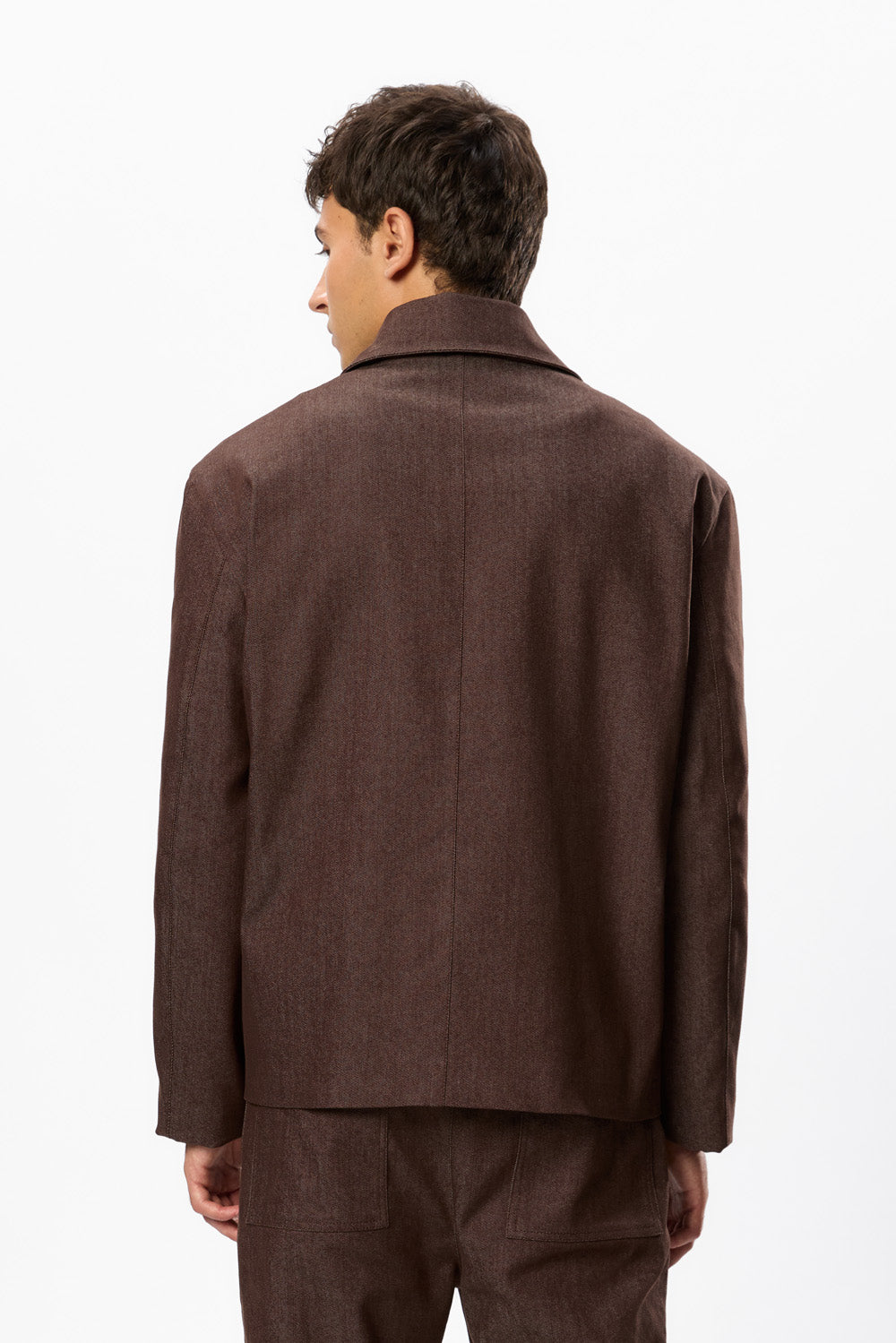 Six V2 Dark Brown Denim Jacket