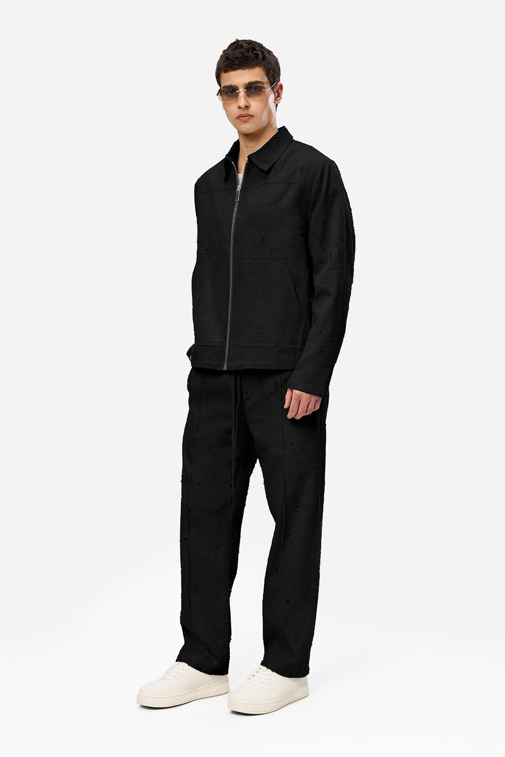 Pantaloni negri de blug Ten