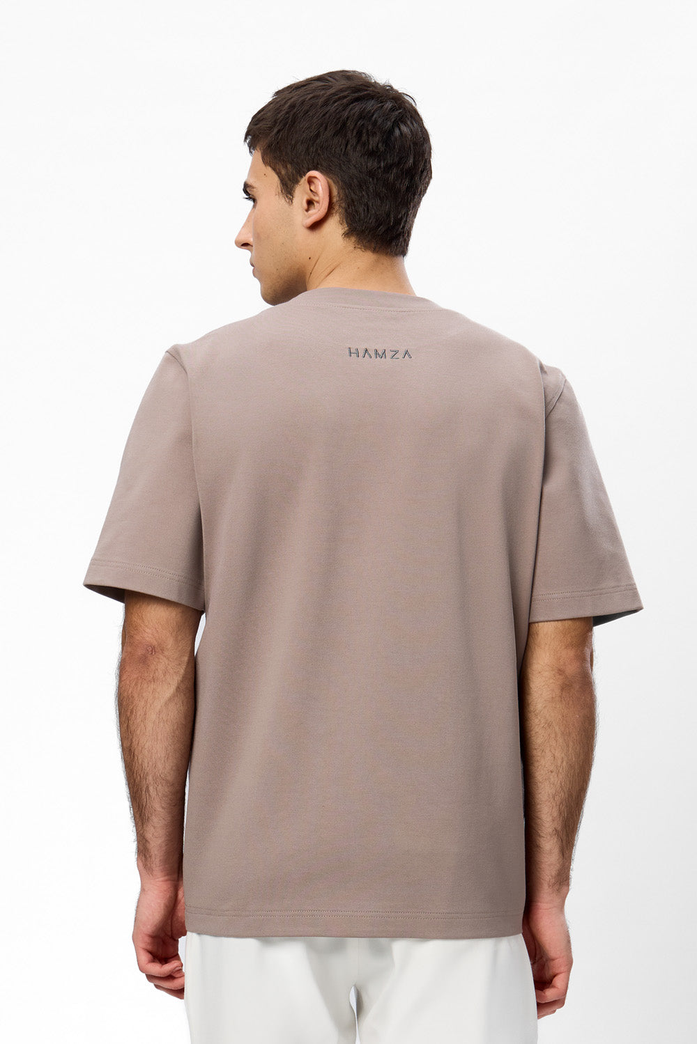 Tricou off-white cu cusatura decorativa Khan V2