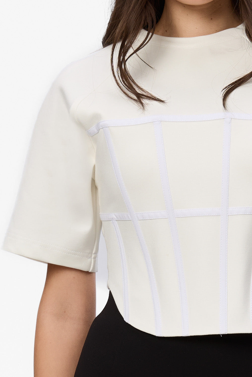 Top off-white cu corset Contour
