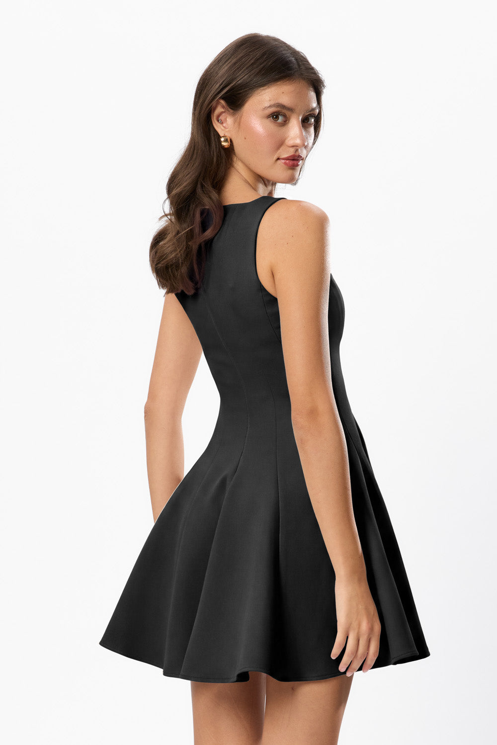 Rochie neagra din Stofa Sienna