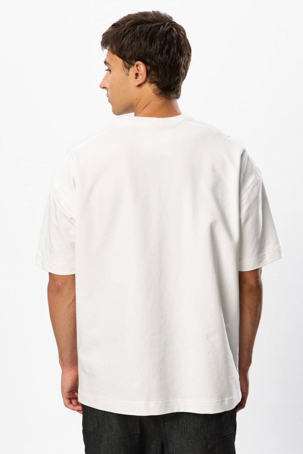 Tricou Off-White  cu cusaturi Linea 