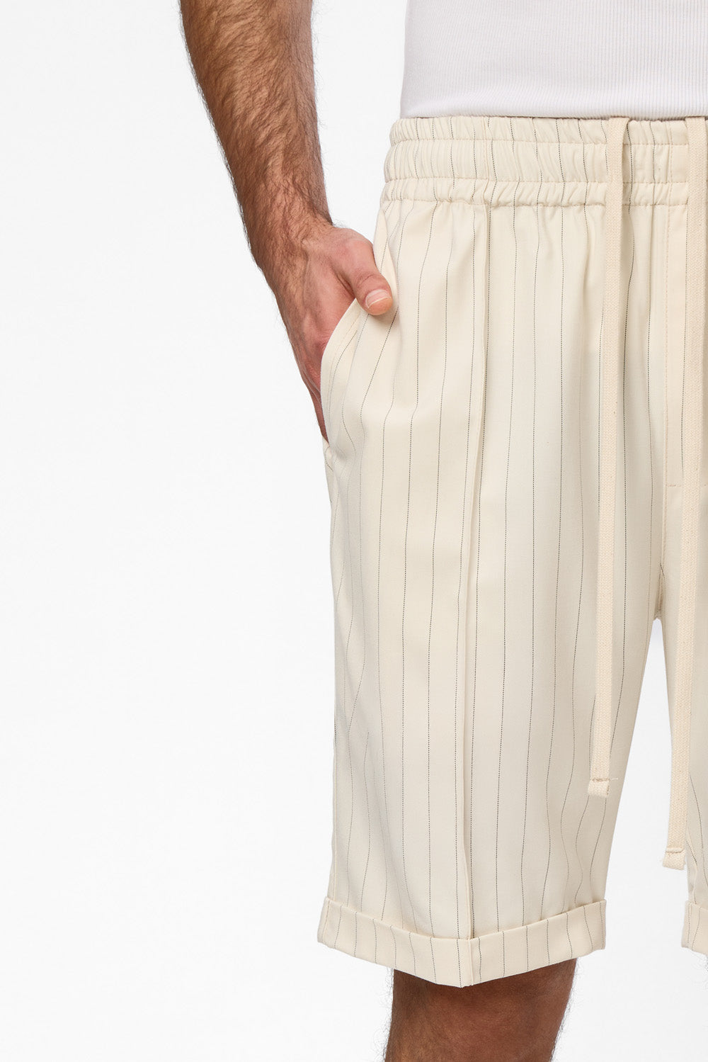 Thomas Vanilla with stripes Cloth Shorts