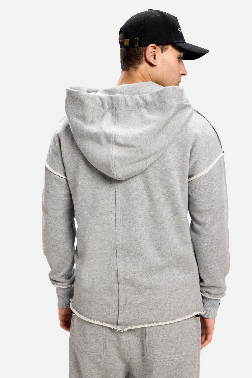 Crudo grey raw hoodie