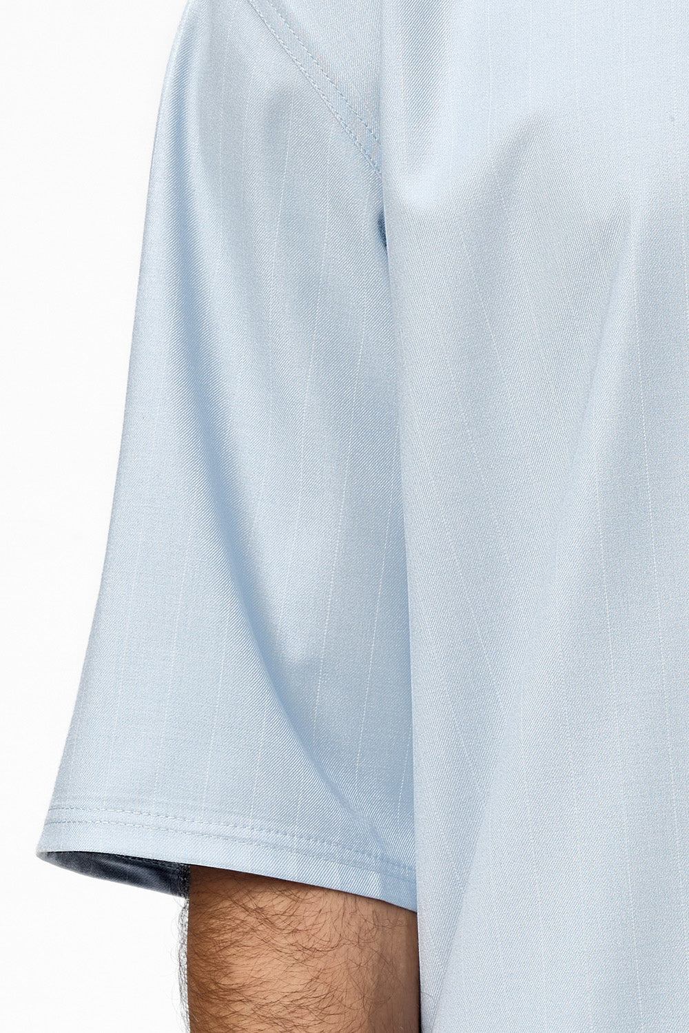 Thom striped light blue cloth T-shirt