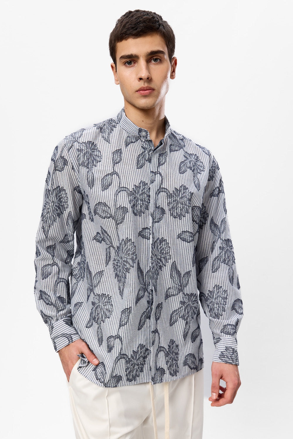 Camasa cu design floral Firenze