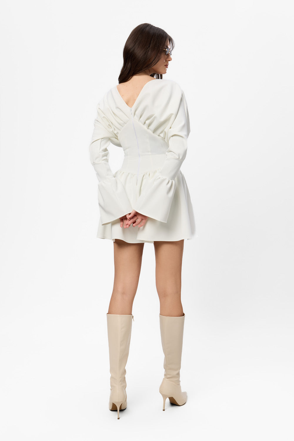 Rochie off-white din stofa Nyssa Cloth
