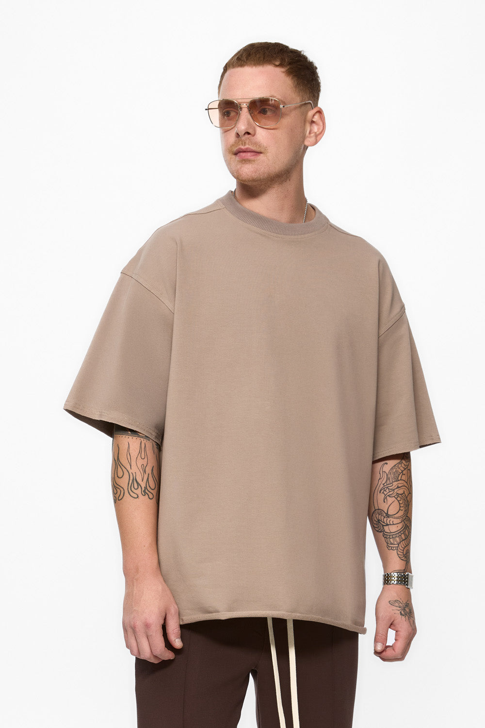 Tricou Bej Oversized