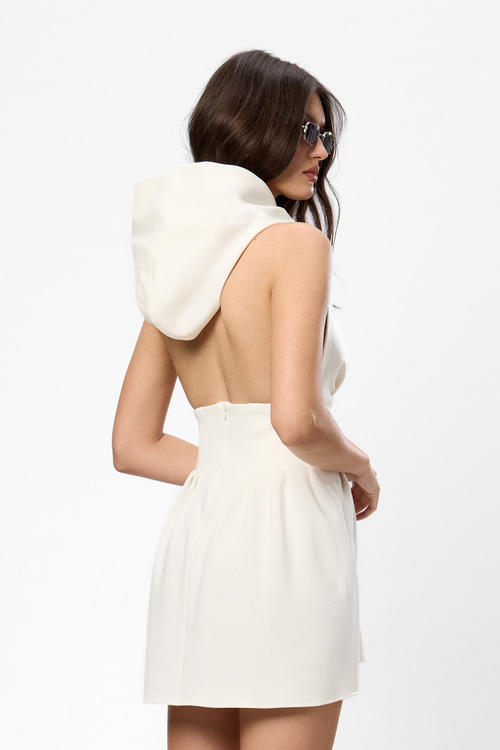 Franci Riana Black Hoodie-Dress