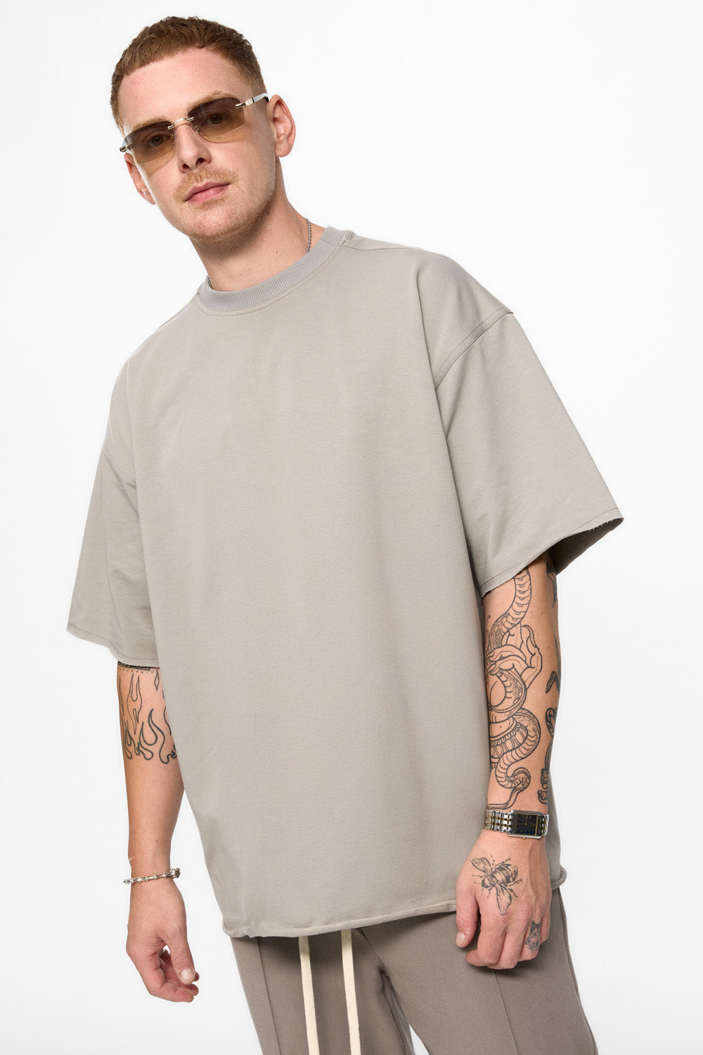 Tricou Gri Oversized