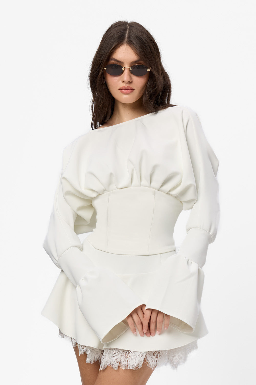 Top off-white din stofa Nyssa Cloth
