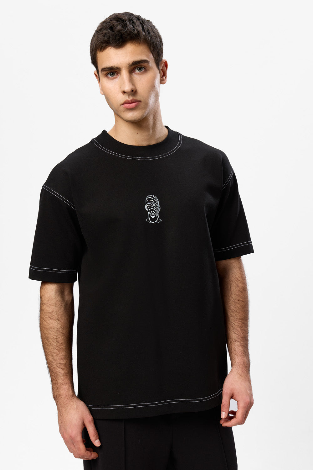 Tricou Negru cu imprimeu Find Your Balance