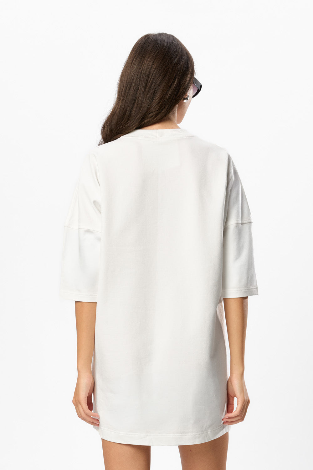 Rochie Off White cu imprimeu Sirena
