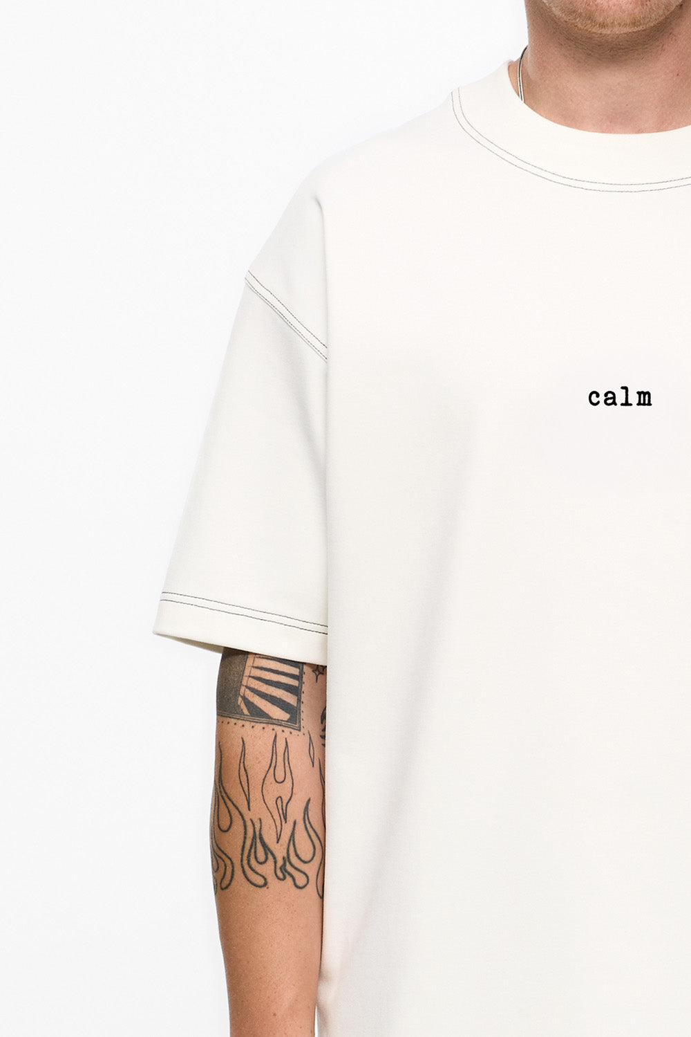 Tricou Off-White cu imprimeu Calm 2.0