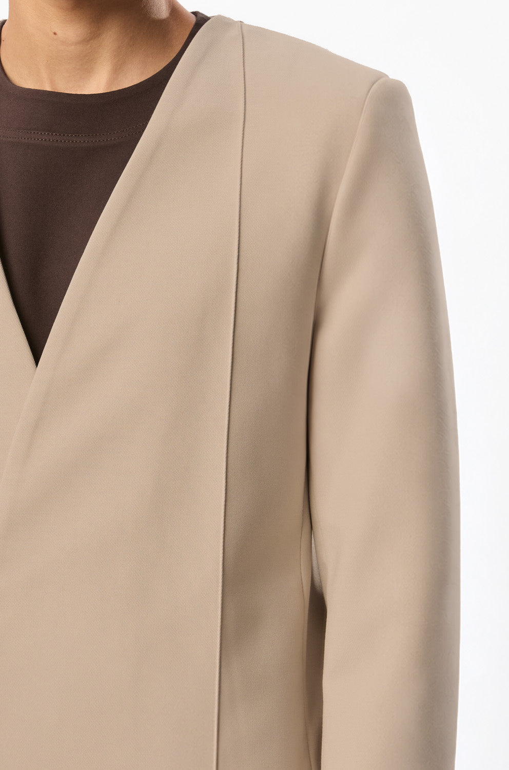 247 Beige Wool Blend Blazer