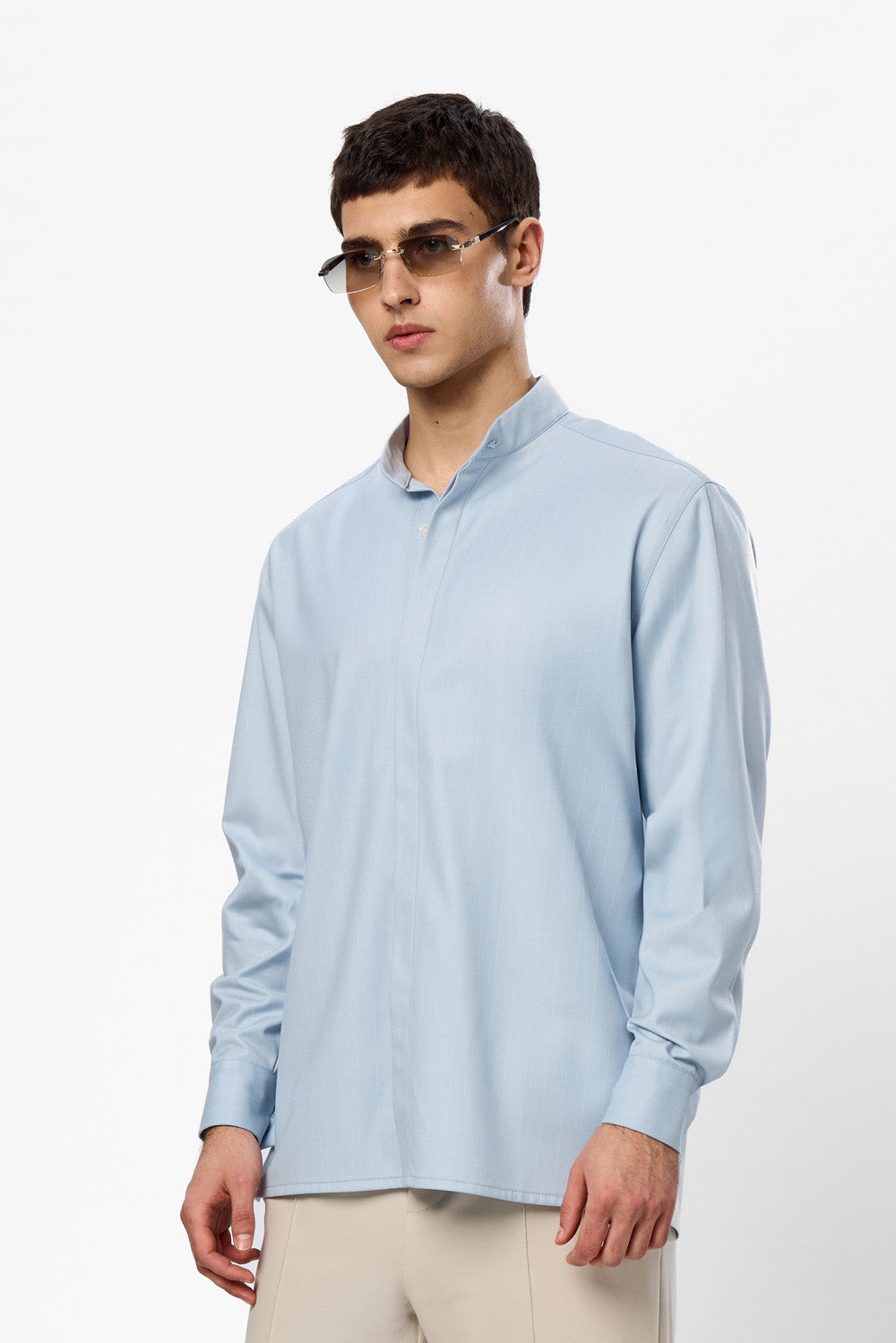Thom striped light blue cloth Shirt