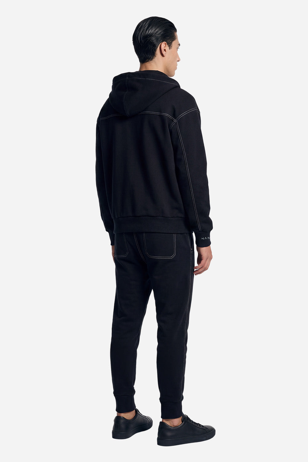 Milan Cotton Black Tracksuit