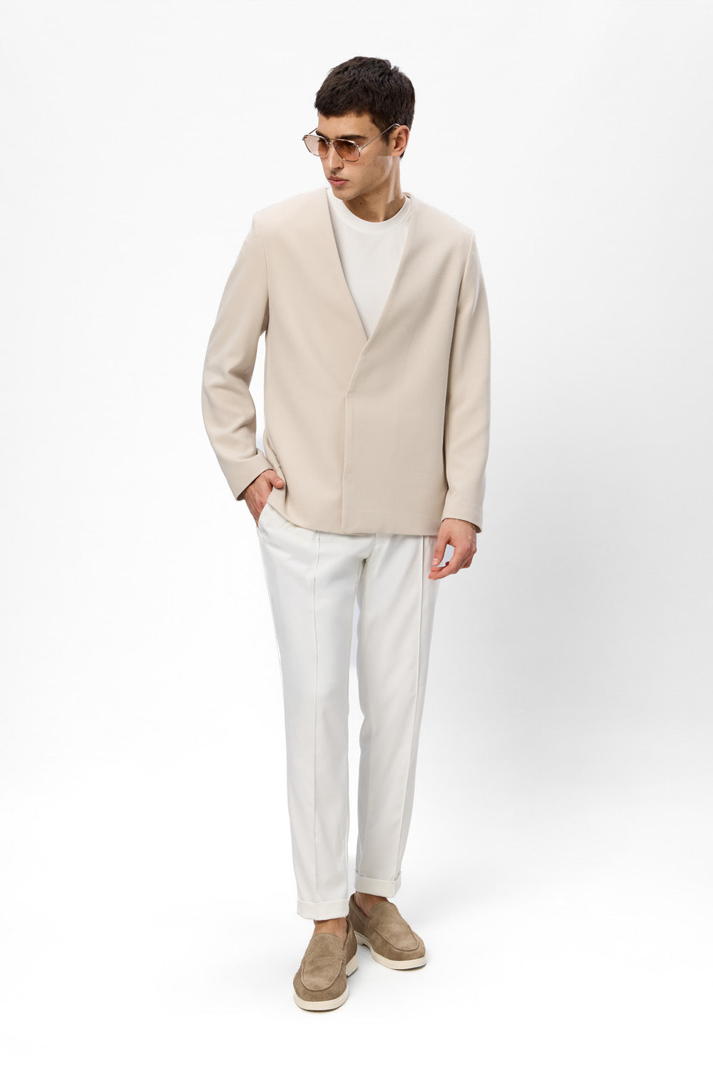 Thom A1 Off-White Cloth Pants