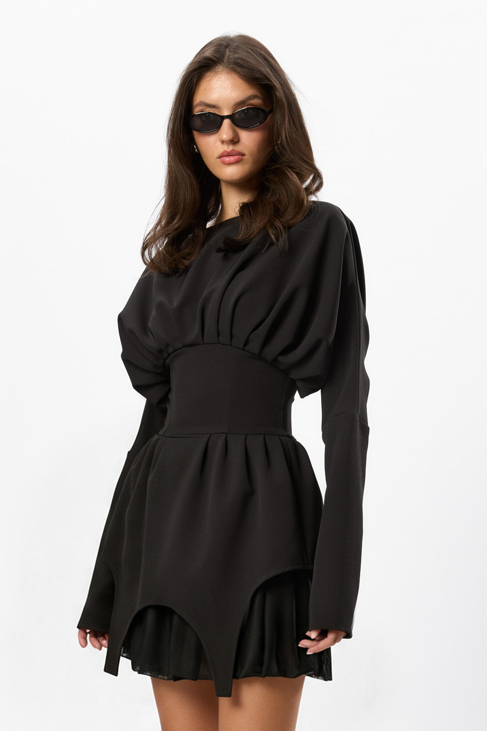 Nyssa Siren Black Midi Dress