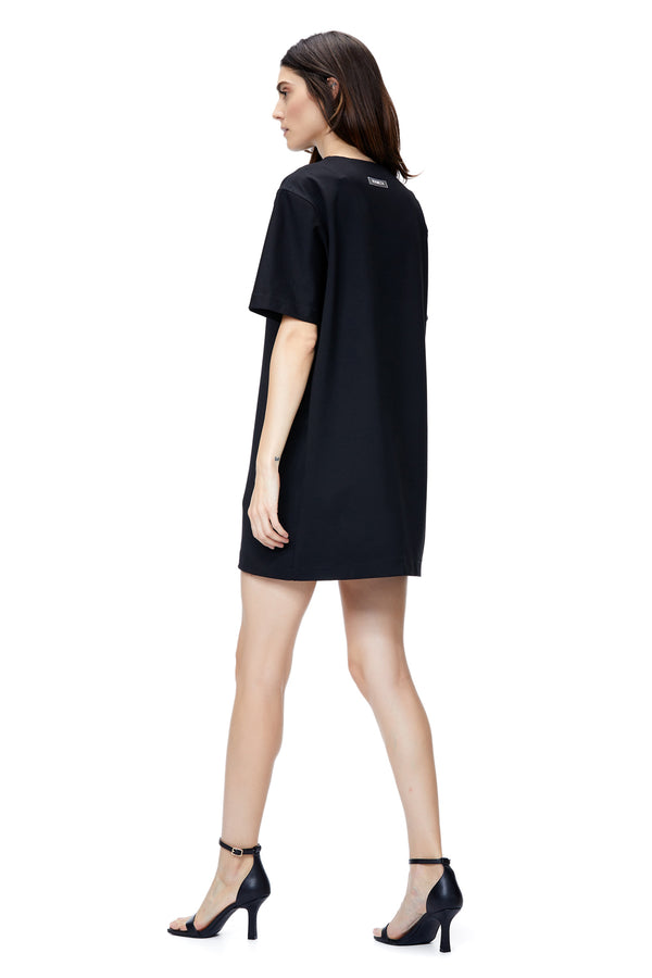 Paradise embroidered W T-shirt Dress
