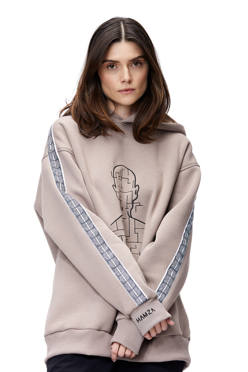 Crete embroidered W hoodie