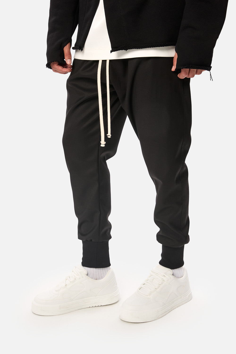 Pantaloni negri din stofa Tommy