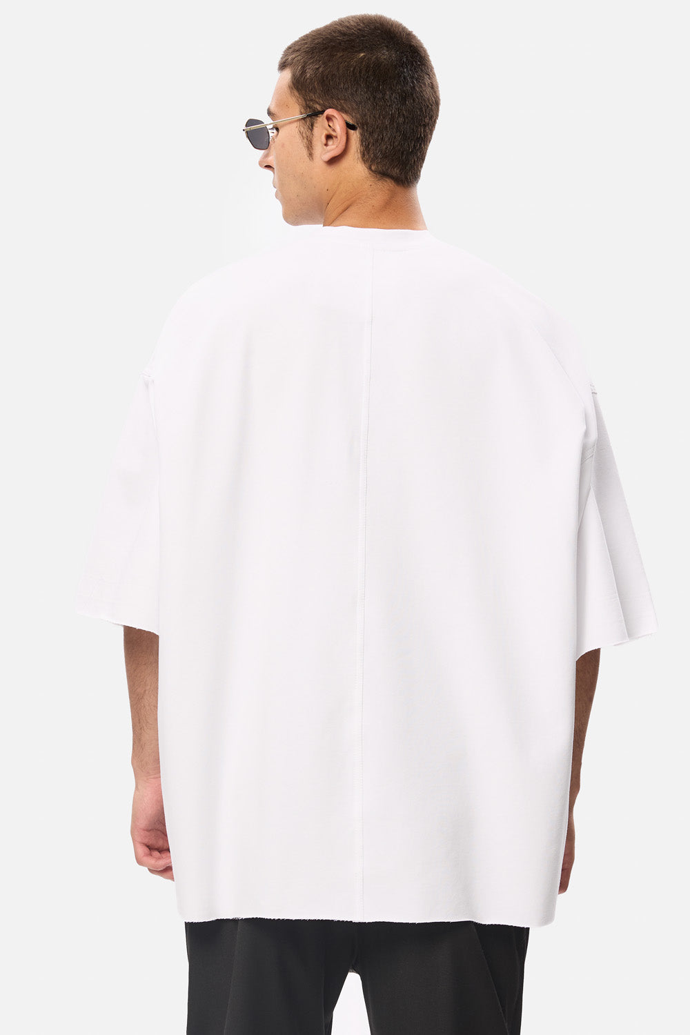 Tricou alb oversized