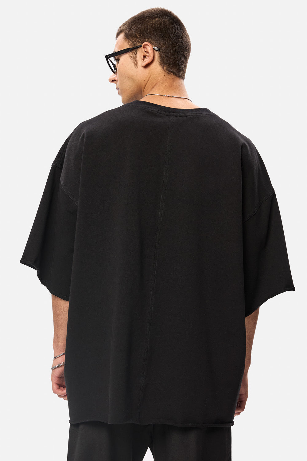 Tricou negru oversized