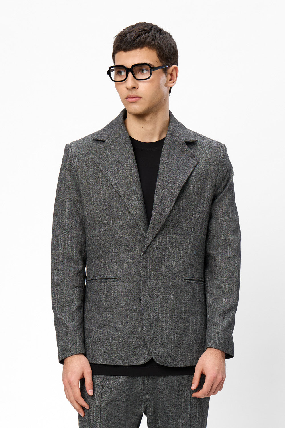 Thom V2 Grey Melange Blazer