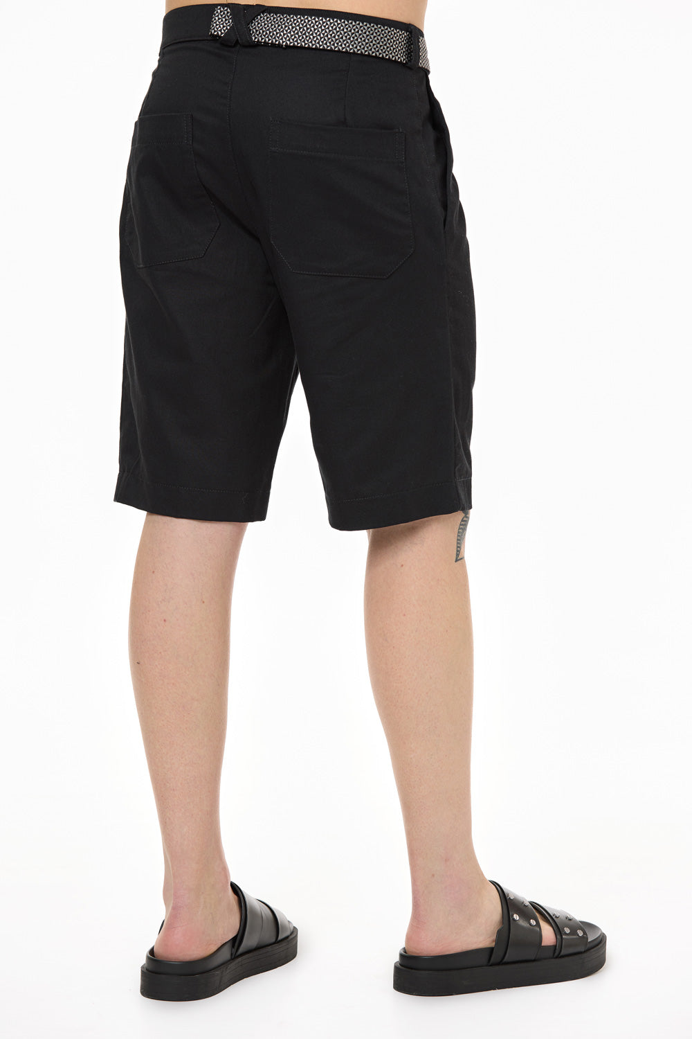 Cairo linen black shorts