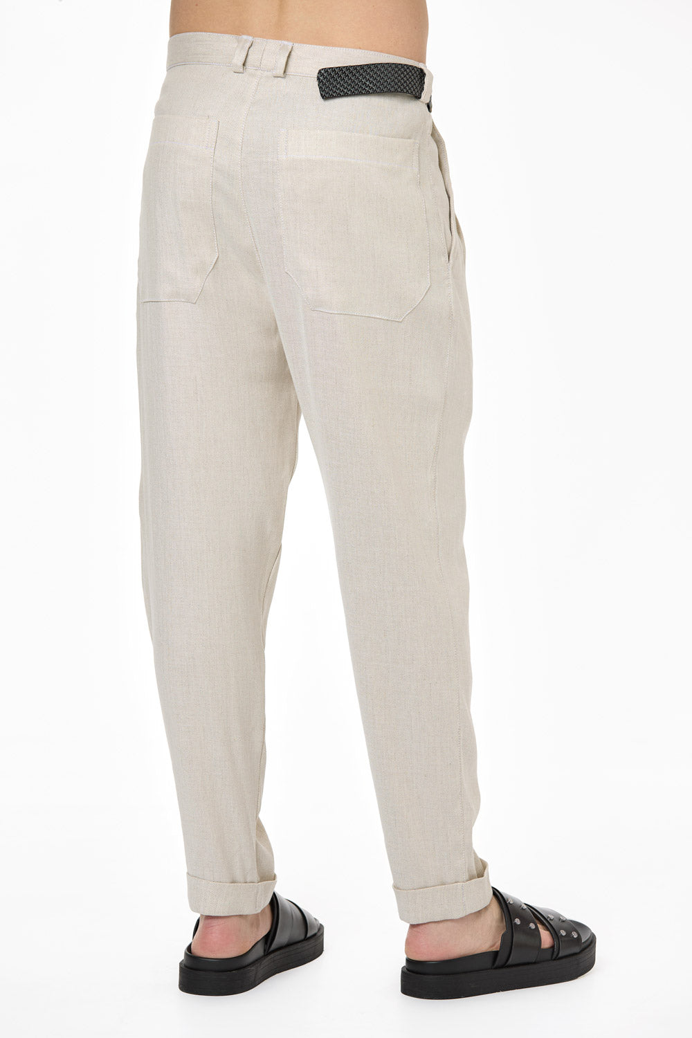 Cairo linen cream pants