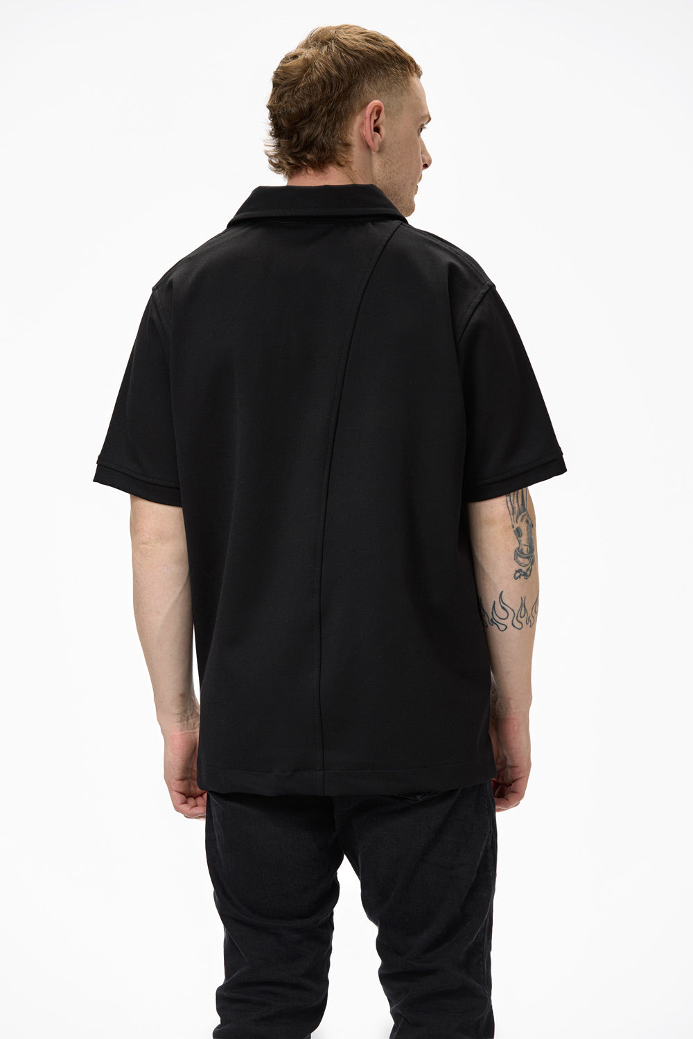 Polo embroidered black t-shirt