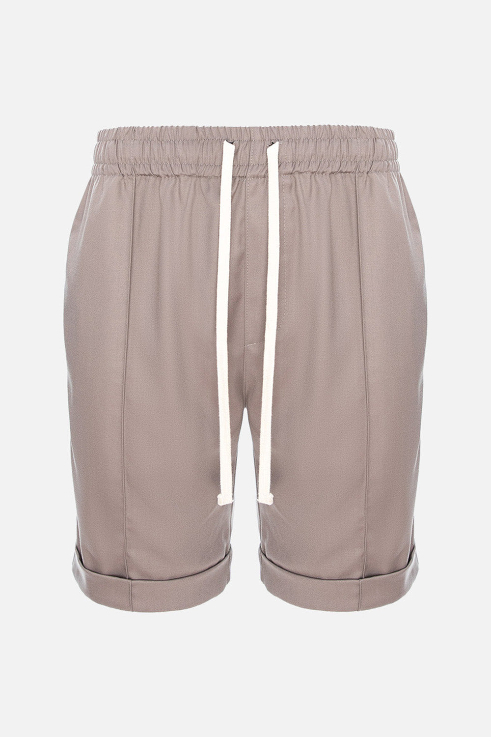 Pantaloni scurți Thomas din stofa  | Bărbați | Bej | Stil Modern & Elegant | Confort & Funcționalitate | Atelier Hamza 