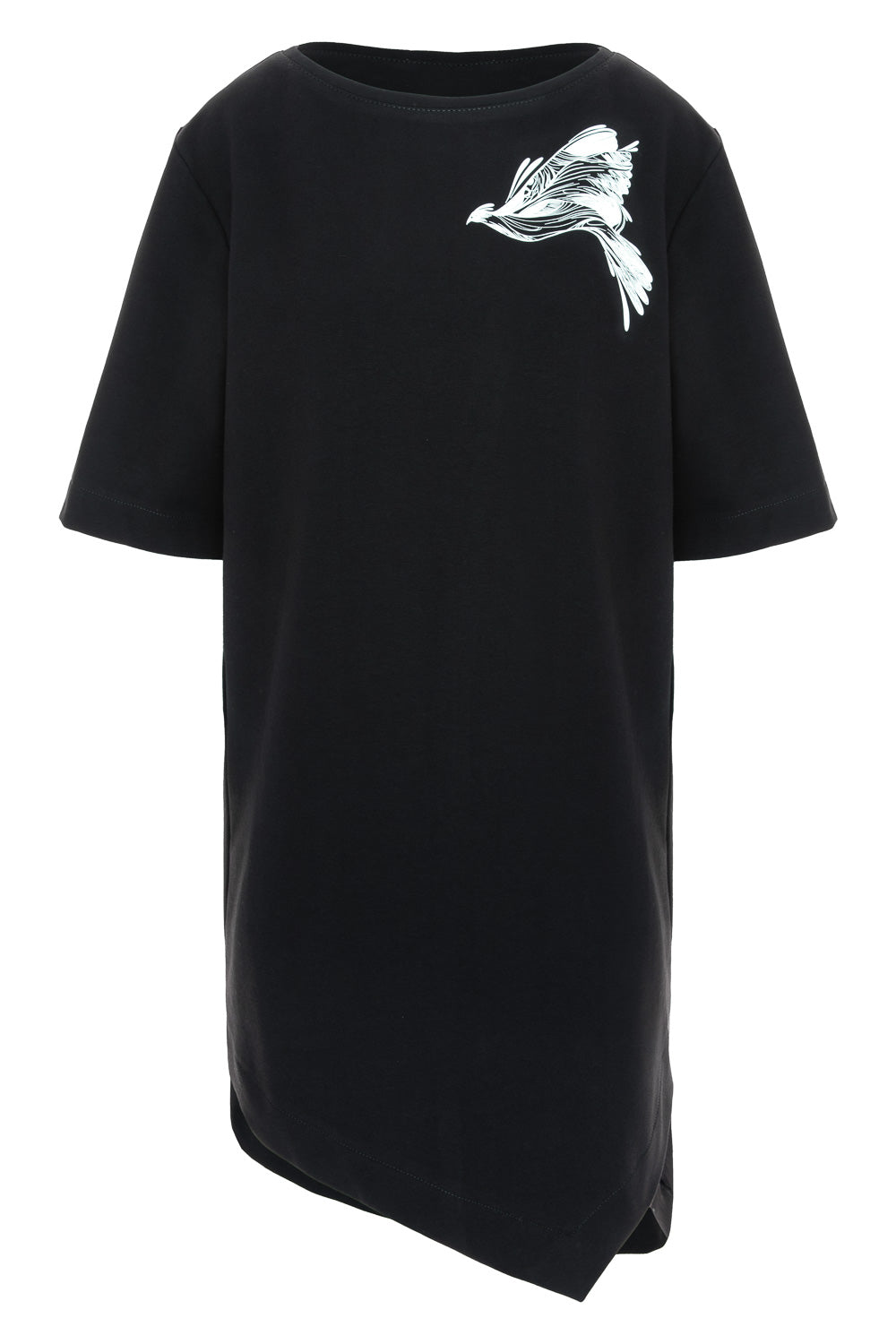 Rochie-tricou neagra cu imprimeu Tweetie