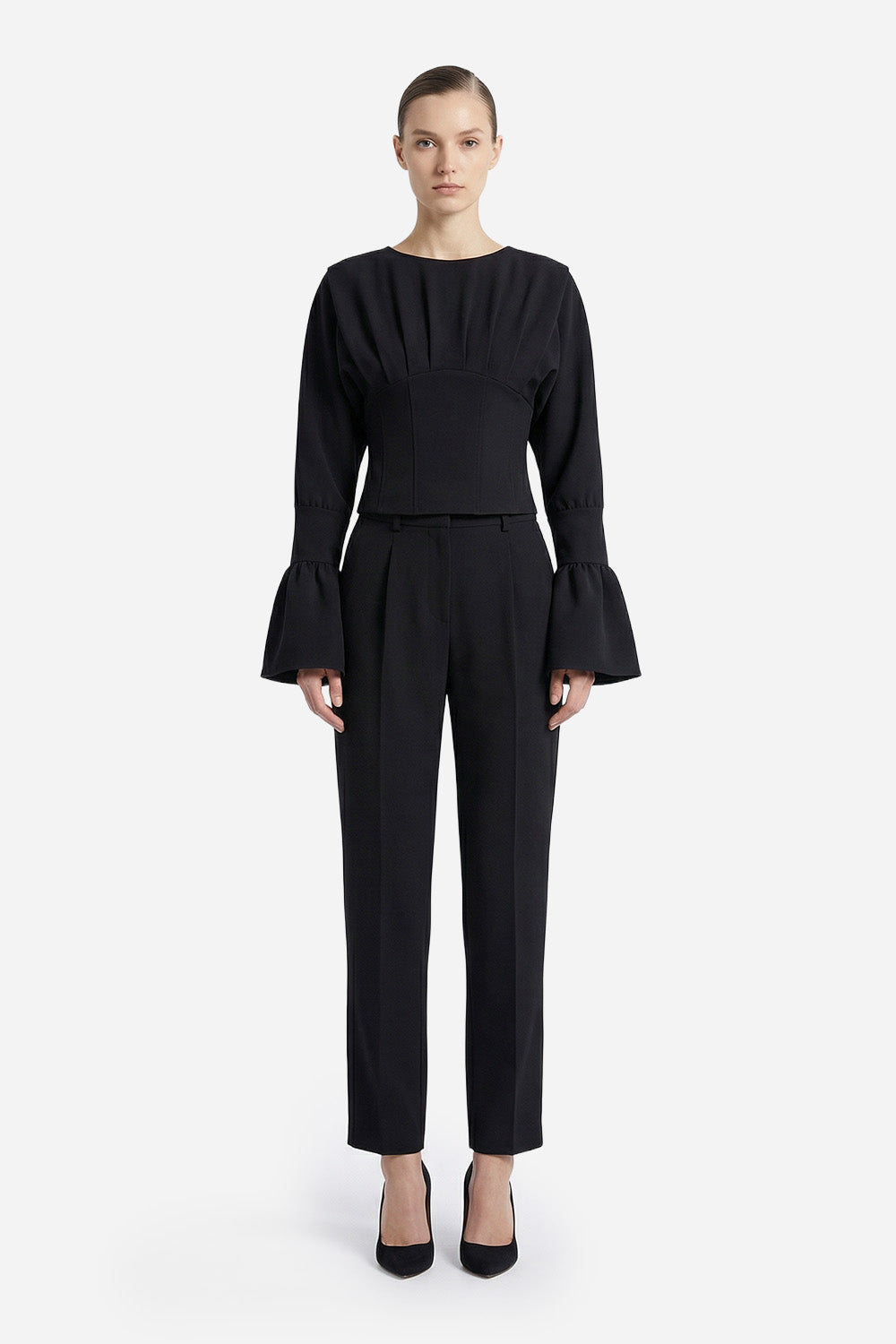 Nyssa Cloth Black Top