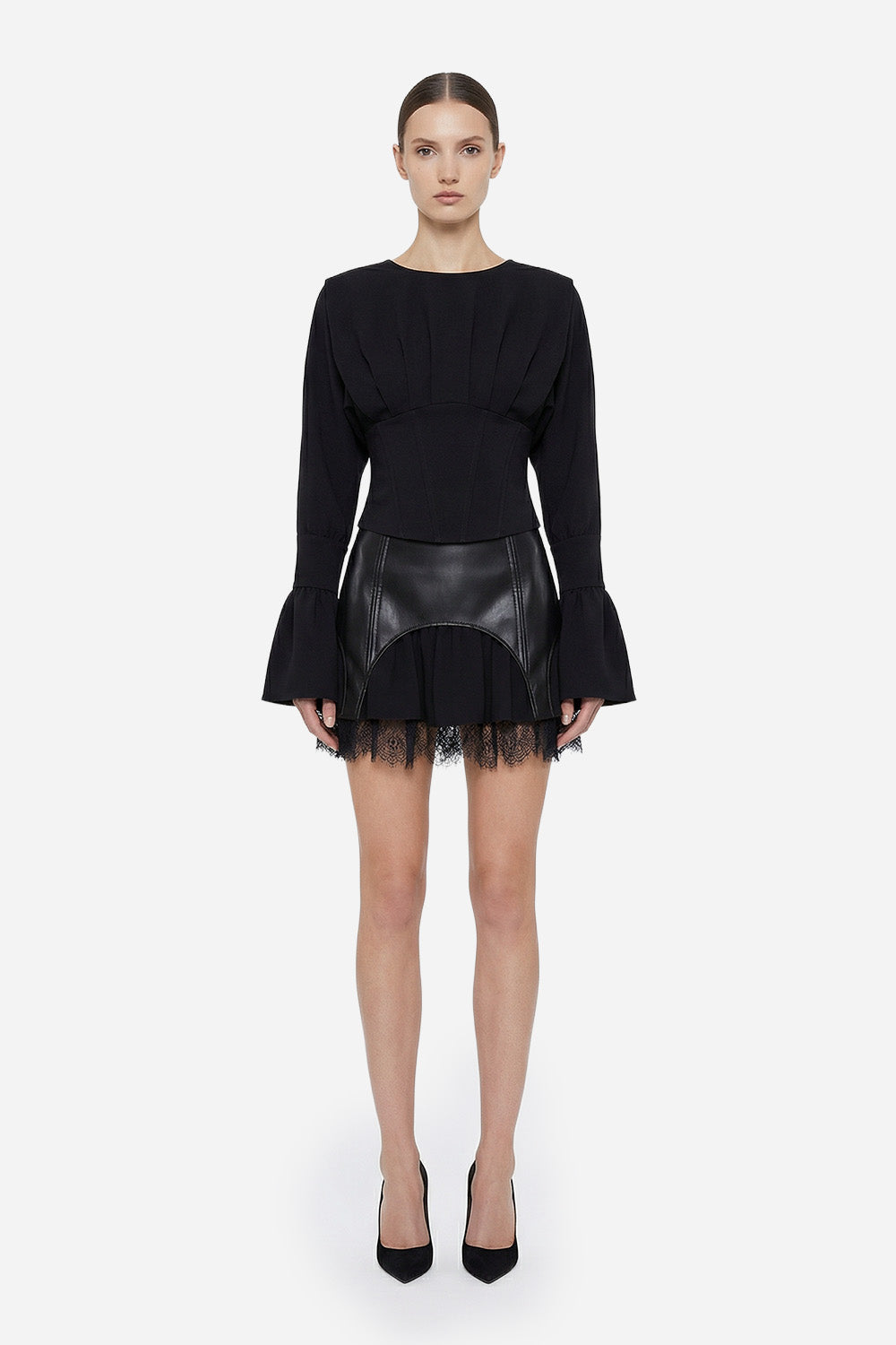 Nyssa Cloth Black Top