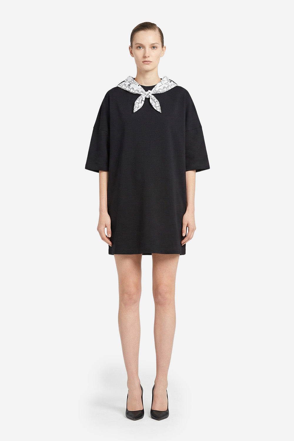 Paris Scarf Black Dress