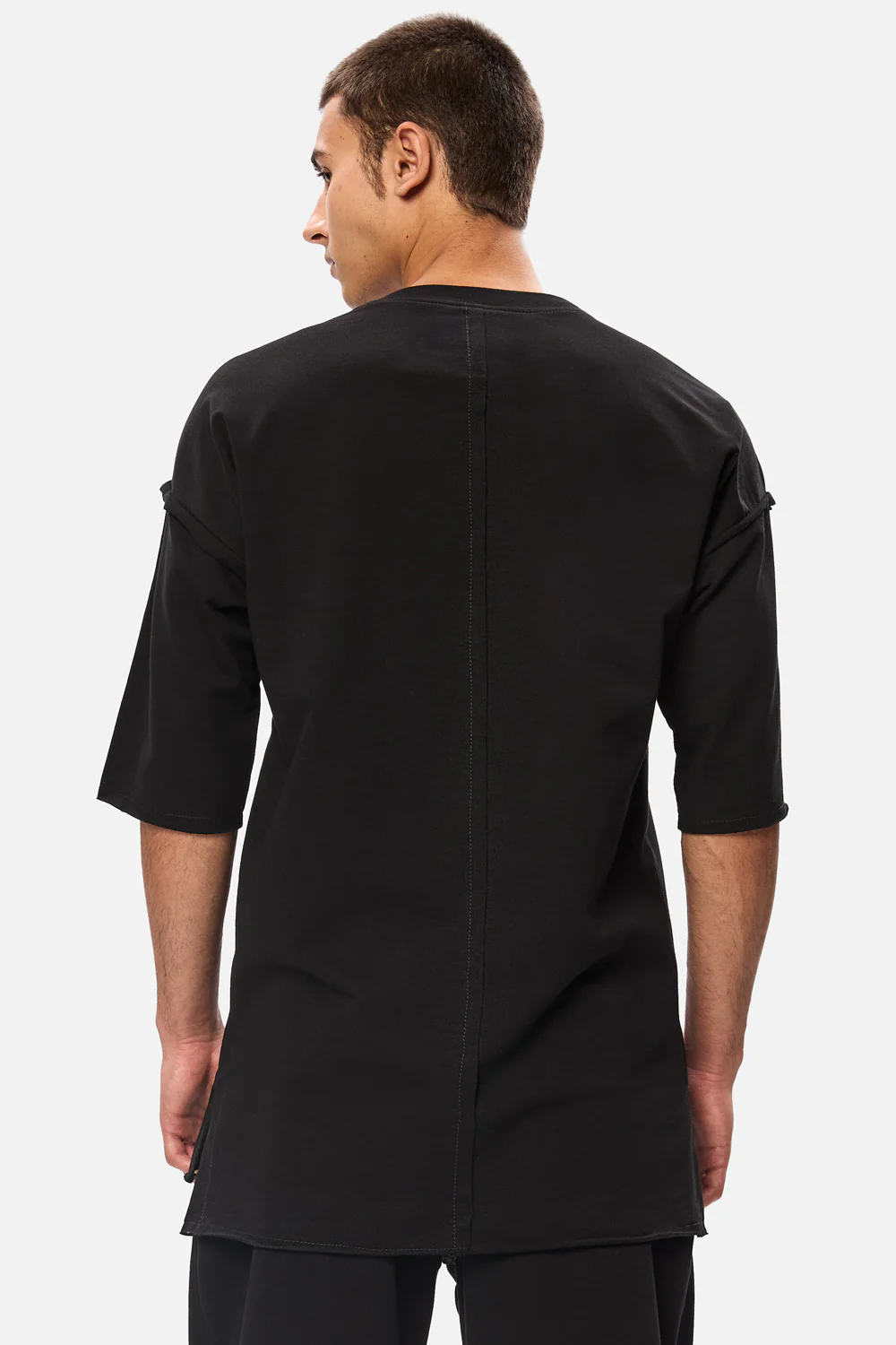 Tricou Alb cu margini nefinisate Lisabona