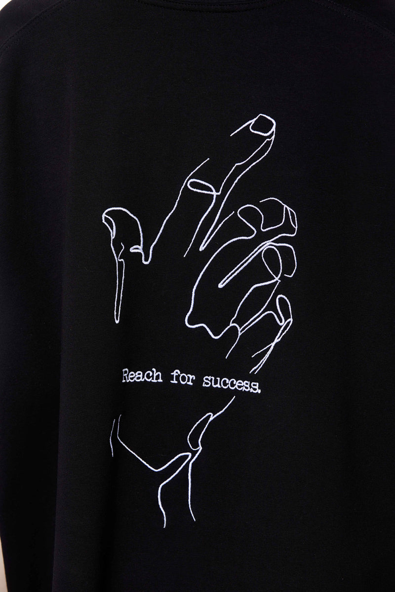 Oversized 3XL embroidered W T-Shirt