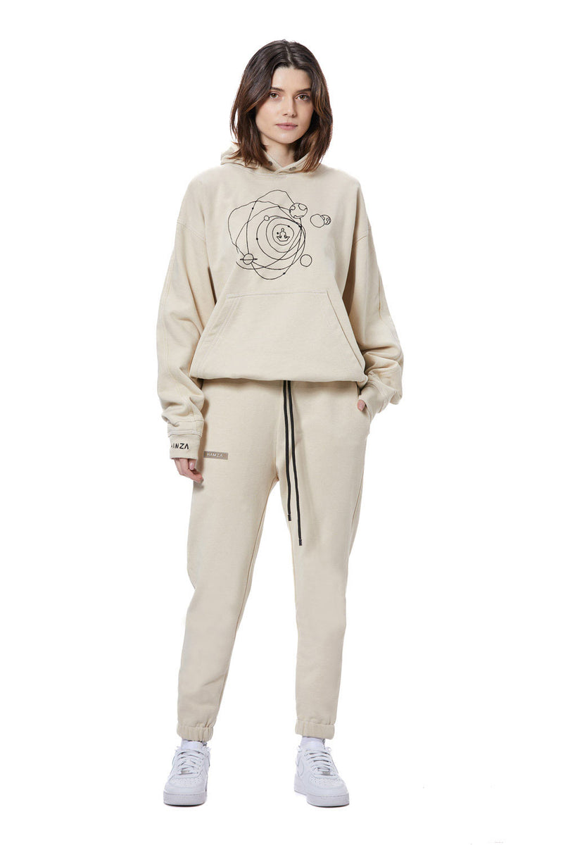Flat white embroidered W Tracksuit